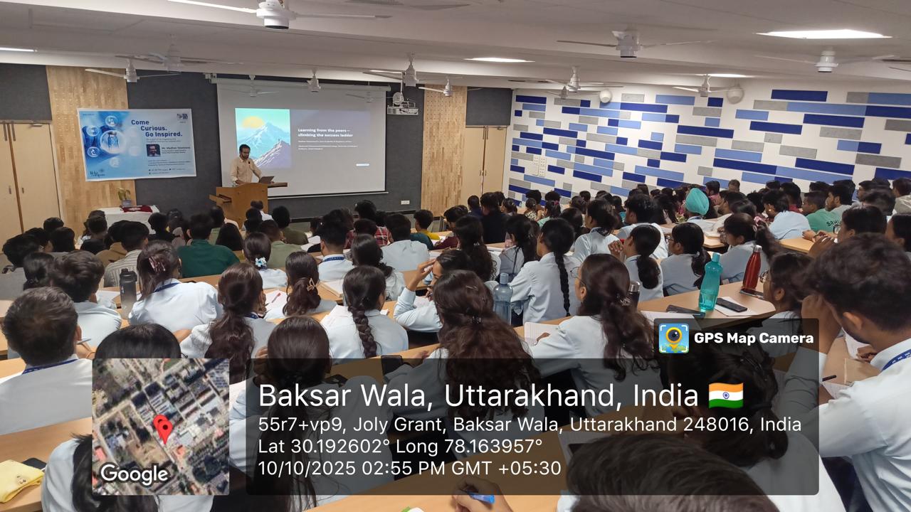 10. Guest Lecture by Dr. Madhav Vaishnav – Learning from the peers – Climbing the success ladder on 10th October 2025 10. Guest Lecture by Dr. Madhav Vaishnav - Learning from the peers – Climbing the success ladder on 10th October 2025